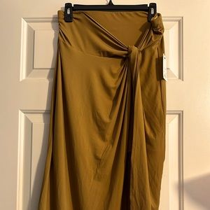 Nine West faux wrap midi skirt